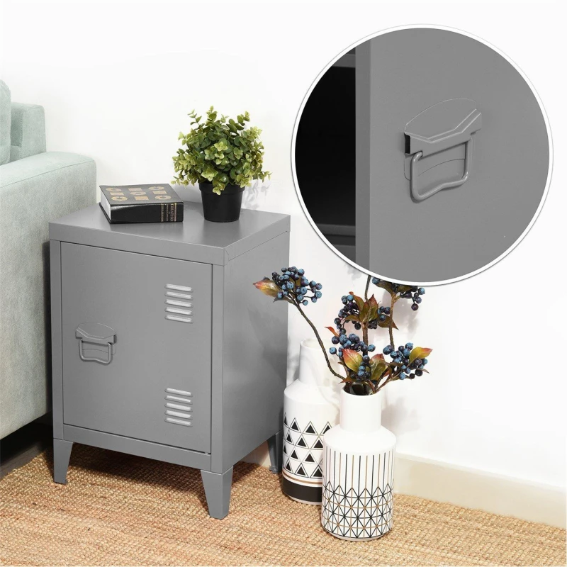 Image of Urban Meuble Industrial Metal Storage Cabinet Grey unisex One Size