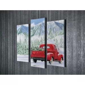 Image of UC94 Multicolor Decorative Canvas Painting (3 Pieces)
