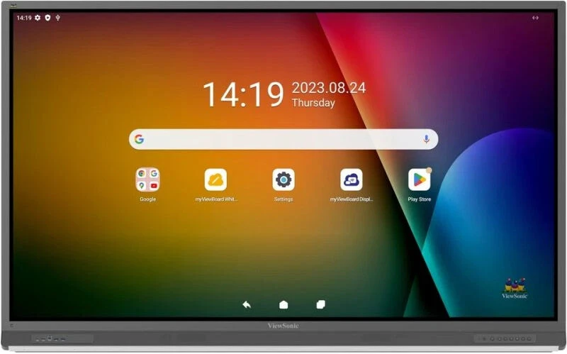 Image of Viewsonic Viewsonic IFP7552-2F interactive whiteboard 190.5cm (75") 3840 x 2160 pixels Touch Screen Black HDMI IFP7552-2F