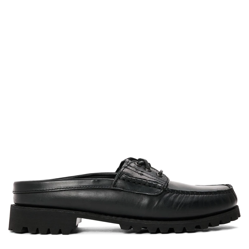 Image of Timberland Mens Mule Shoe Flat Mules Blk Full Grain male 6 (39.5)
