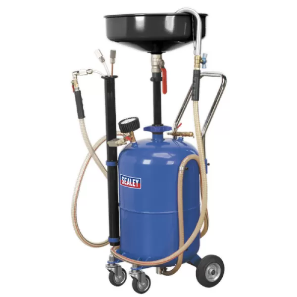 Image of Sealey AK456DX Mobile Oil Drainer Probes 35ltr Air Discharge