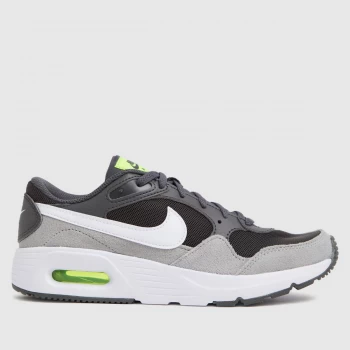 Image of Nike Grey & Lime Air Max Sc Trainers Youth