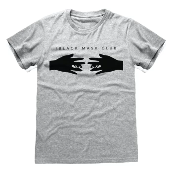 Image of Birds Of Prey - Black Mask Club Unisex Large T-Shirt - Grey