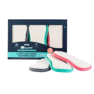 Image of Minky M Cloth Anti-Bacterial Cleaning Pads - 3 Pack