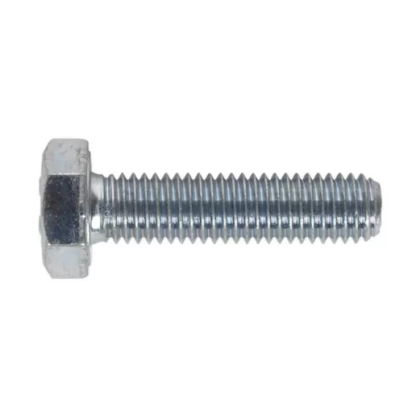 image of Genuine SEALEY SS1040 HT Setscrew M10 x 40mm 8.8 Zinc DIN 933 Pack of 25