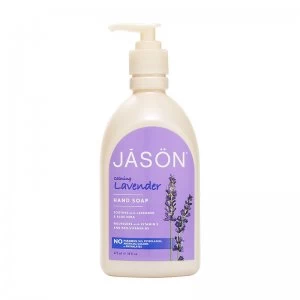 image of Jason Lavender Liquid Satin Soap Pump Calming 473ml