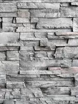 Image of Arthouse Slate Wall Grey Wallpaper