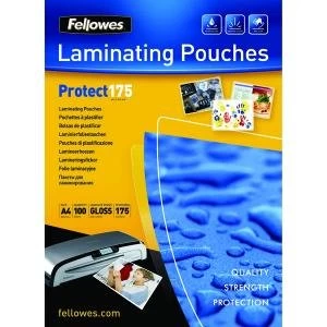 image of Fellowes A4 Protect Laminating Pouch 350 Micron Pack of 100 53087