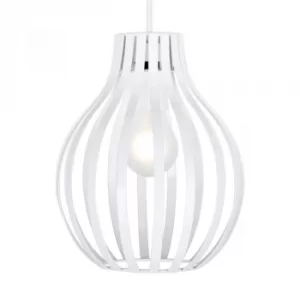 image of Alloa Basket Pendant Shade in White