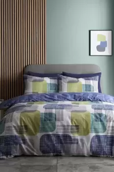 Image of 'Layered Geo' Duvet Set