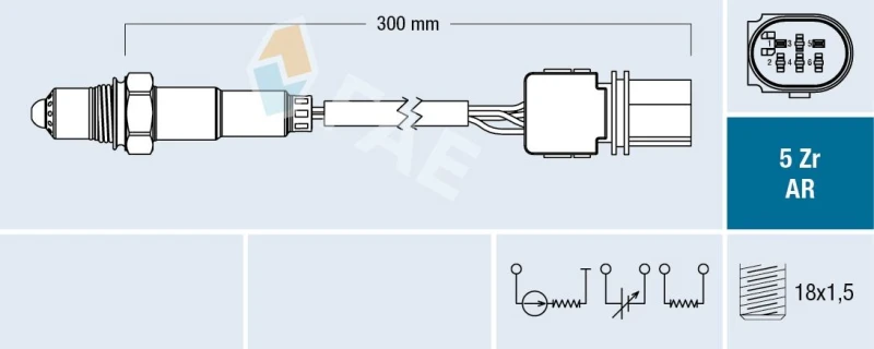 Image of FAE Lambda sensor FAE 75115