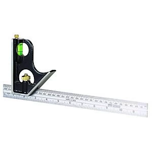 Image of Stanley 0-46-151 Combination Square - 300mm/12in