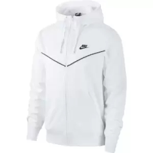 image of Nike Zip Hoodie - White