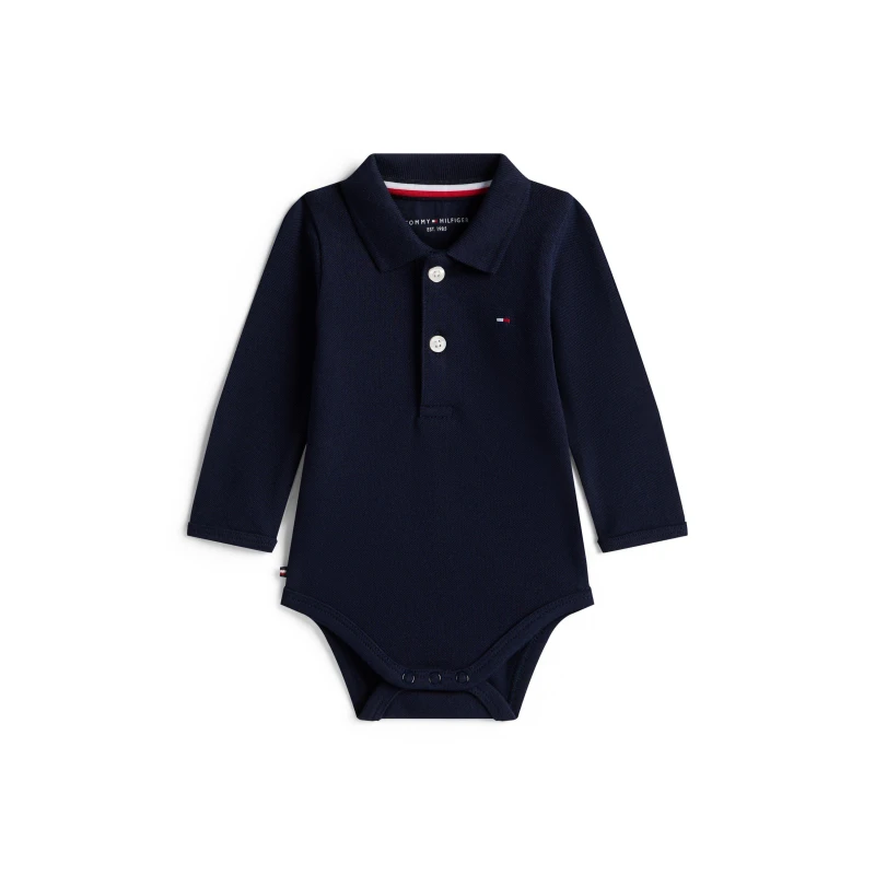 Image of Tommy Hilfiger Unisex Kids Long-Sleeve Bodysuit Night Navy C1G unisex 3M(62)