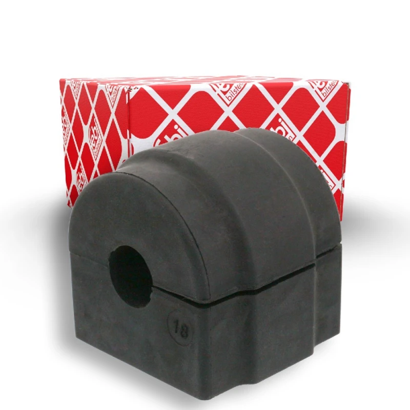 Image of FEBI BILSTEIN 102125 Stabilizer Bushes Rear Axle Right, Rubber Rubber Anti-roll Bar Bush Kit (1334)
