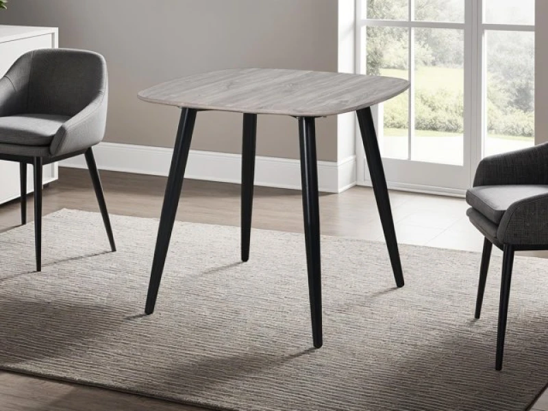 Image of Core Aspen Square Grey Oak Dining Table