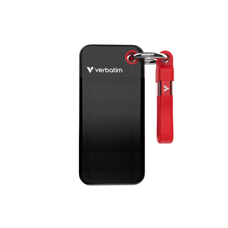Image of Verbatim Verbatim Pocket 1TB External SSD hard drive USB C (USB 3.2 2nd gen) Black, Red 32192 32192