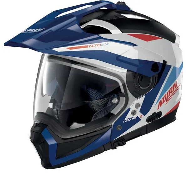Image of Nolan N70-2 X Stunner 53 Metal White ECE 22.06 Multi Helmet Size XL