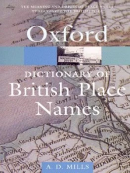 Image of A Dictionary of British Place-Names by A. D Mills Paperback