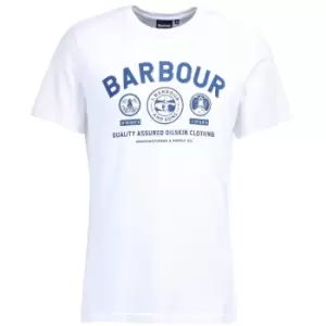 image of Barbour Mens Keelson Tee White XXL