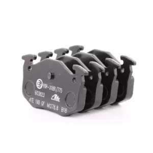 Image of ATE Brake pad set 13.0460-3823.2 Brake pads,Brake pad set, disc brake PEUGEOT,CITROEN,206 Schragheck (2A/C),206 CC (2D),206 SW (2E/K)