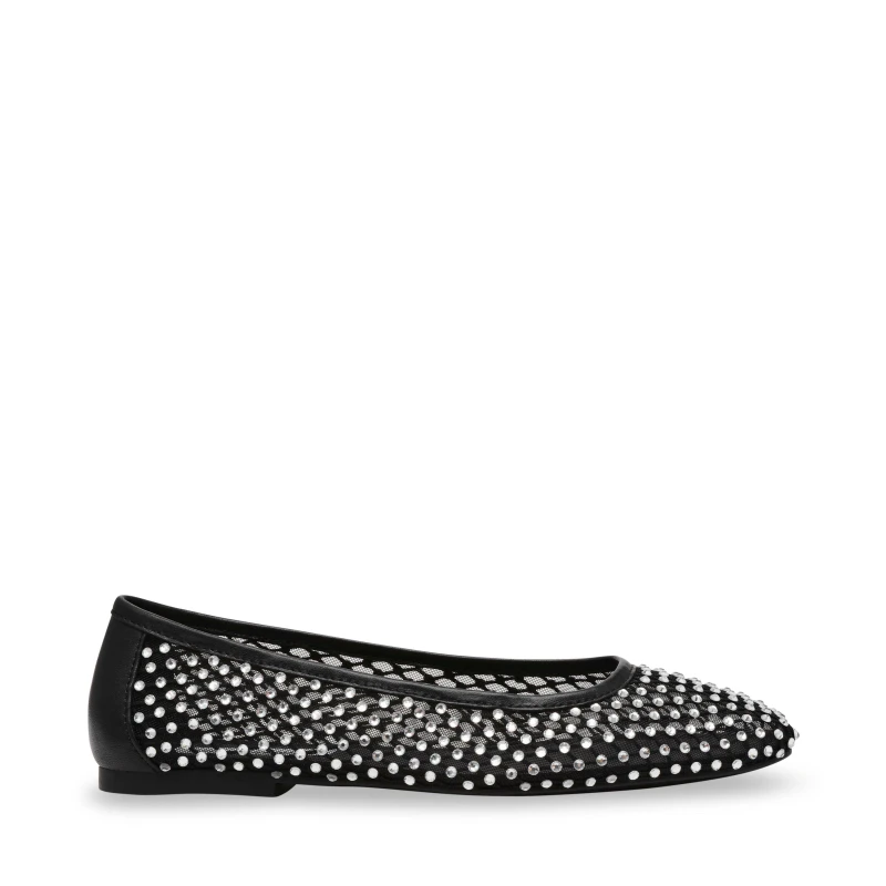 Image of Steve Madden Womens Auden Ballet Pumps Black female 4 (37)