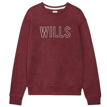 image of Jack Wills Swindon Crew Neck Sweatshirt - Damson