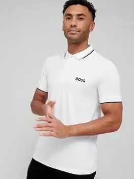 Image of BOSS Paddy Pro Polo Shirt - White Size M Men