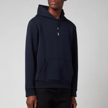 Image of Polo Ralph Lauren Mens Double Knit Hoodie - Aviator Navy - M