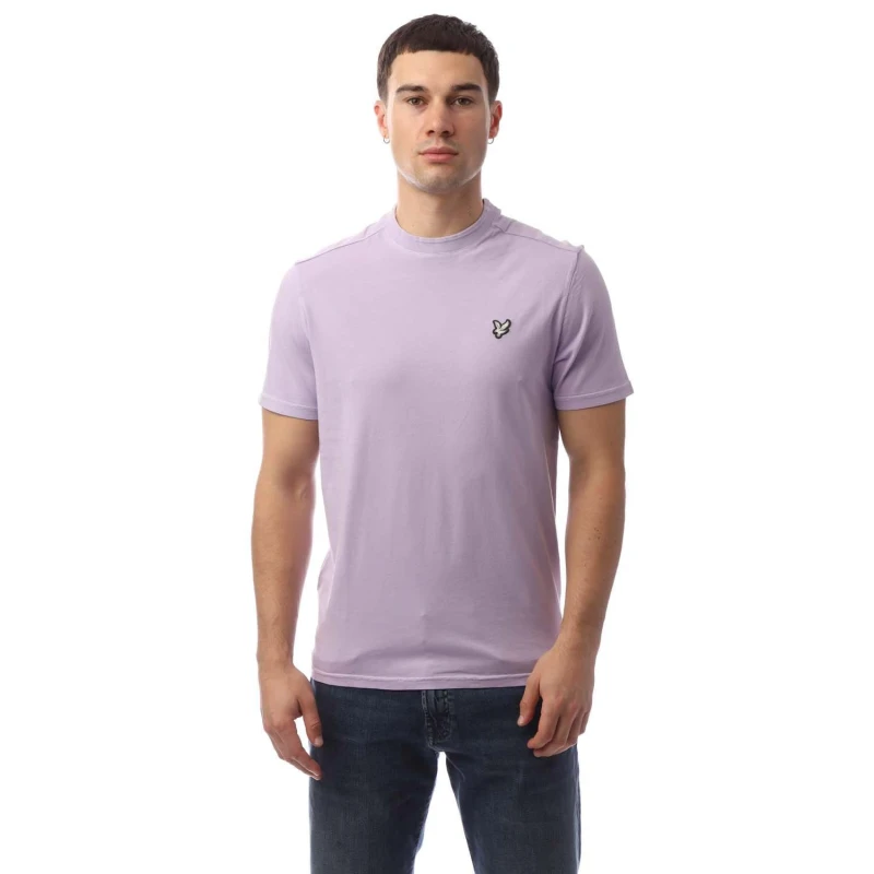 Image of Lyle and Scott Natural Dye Crewneck T-Shirt Purple male S