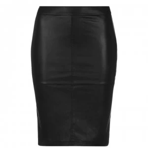 image of Vila Vipen Midi Skirt - Black