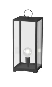 Mirage Outdoor Portable Table Lamp Lantern, Anthracite, IP44, E27