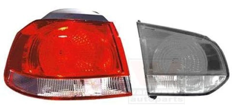 Image of VAN WEZEL 5863931 Rear light Outer section, without bulb holder, Left Combination Rearlight (391)