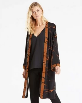 image of I.Scenery Abstract Print Kimono