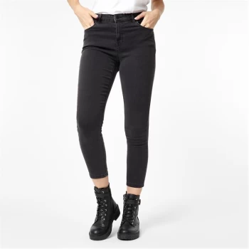 Image of Jack Wills Sancomb Cropped Super Skinny Jeans - Washed Black