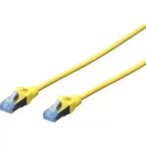 Image of Digitus DK-1531-010/Y RJ45 Network cable, patch cable CAT 5e SF/UTP 1m Yellow