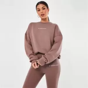 Image of Missguided Basic Oversized Sweat Missguided - Pink