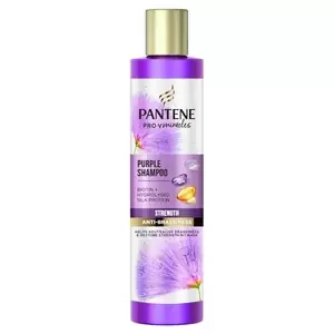 image of Pantene Purple Hair Shampoo Strength Antibrassiness 225ml