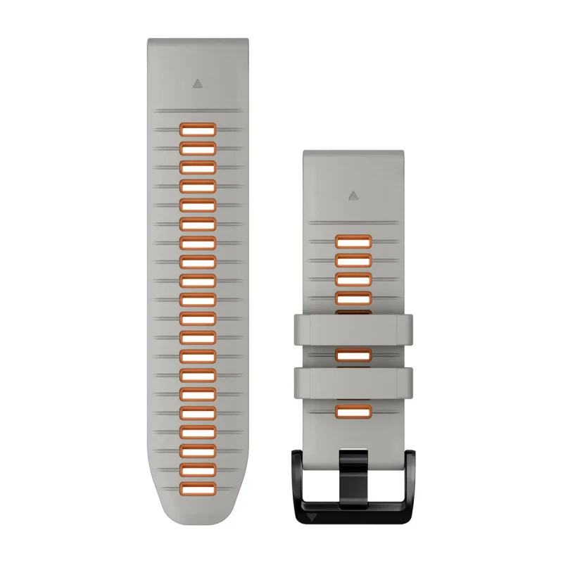 Image of Garmin 010-13281-02 QuickFitA 26 Strap Only Fog Grey/Ember Watch