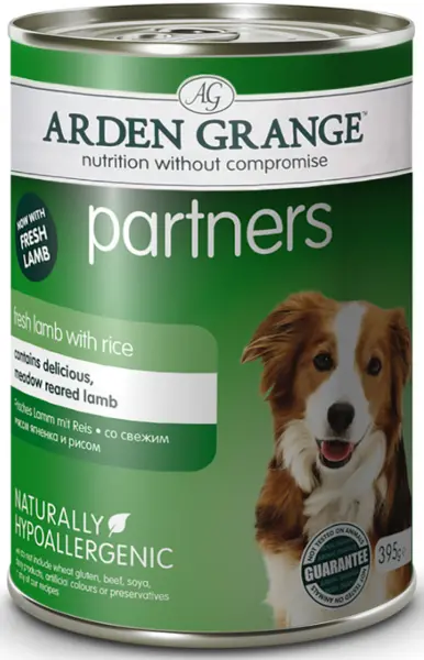 image of Arden Grange Partners Lamb Rice and Vegetables Dog Food 395g