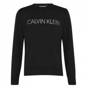 Image of Calvin Klein Embroidered Sweatshirt - CK Black