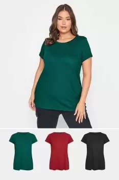 image of 3 Pack Short Sleeve T-Shirts