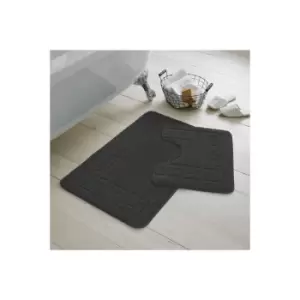 Image of Greek Key Bath Mat and Pedestal Set