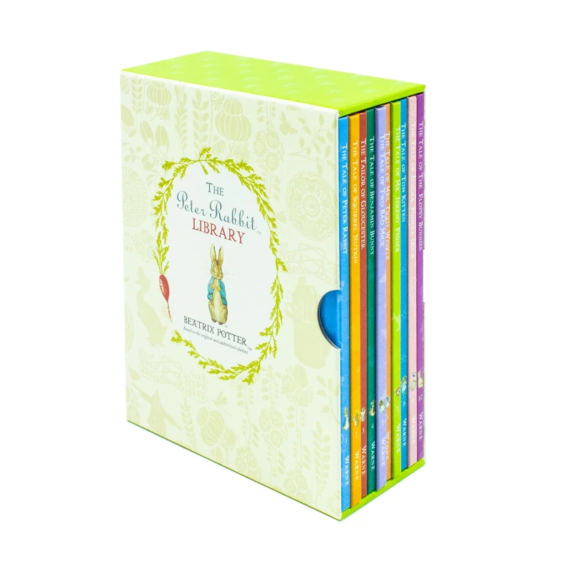Image of The Peter Rabbit Library by Beatrix Potter 10 Books Coloured Jackets Paperback