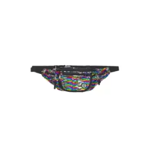 image of Hype Rainbow Sequin Bum Bag (One Size) (Multicoloured)