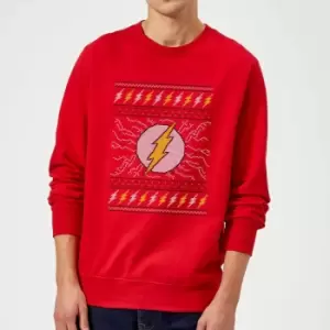 Image of DC Flash Knit Christmas Jumper - Red - L