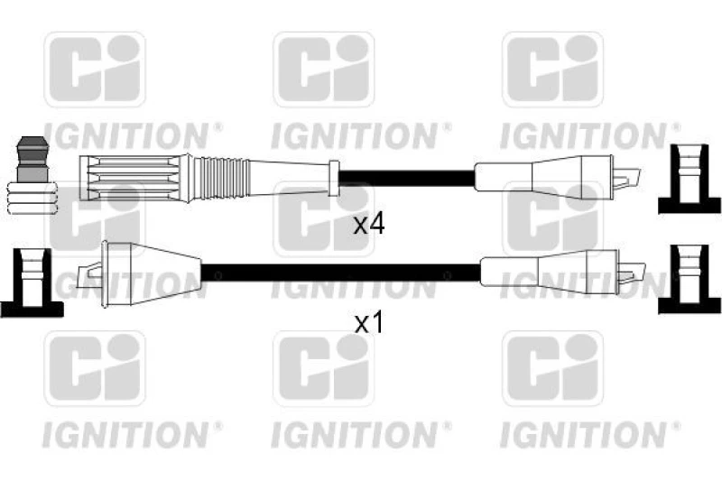 Image of QUINTON HAZELL Ignition lead set QUINTON HAZELL XC201