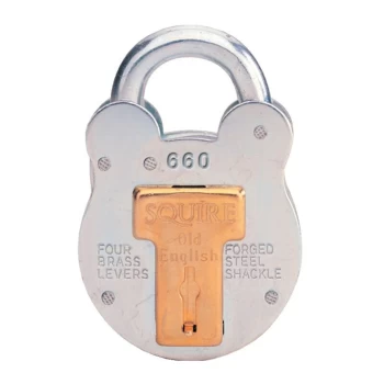 image of Squire - 660KA 4-Lever Keyed to PES 12 Steel Key Padlock - 64MM