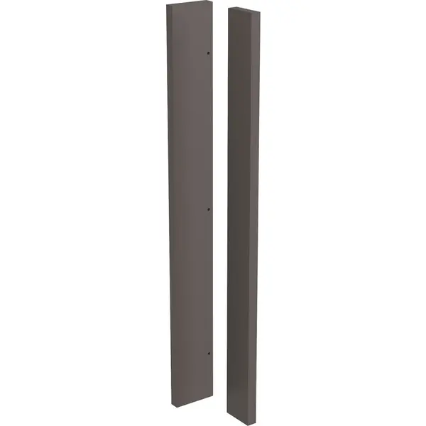 Image of Kitchen Kit Flatpack Slab Kitchen Cabinet Corner Post Ultra Matt 720mm in Graphite MFC