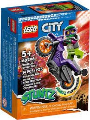 image of LEGO City Wheelie Stunt Bike Toy (60296)